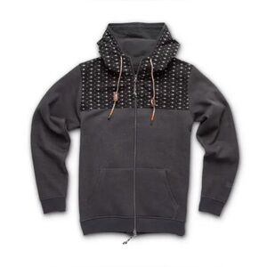 Howler Brothers Shaman Hoodie Sweatshirt Men XL Carbon Gray /Dark Star Full Zip